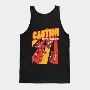 Caution Hot Sauce Tank Top